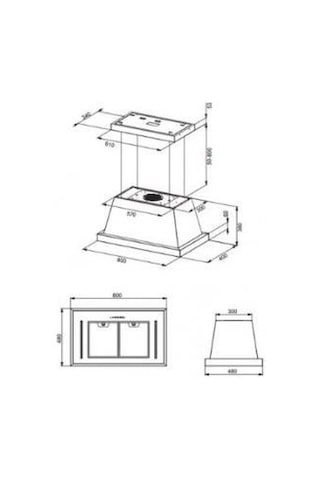 Franke EV8 WH MATT F80 SC Ada Tipi Davlumbaz