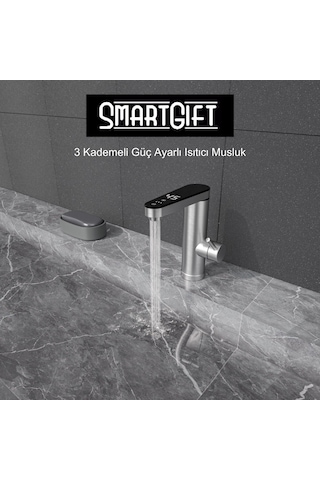 Smartgift SG-502 Ani Su Isıtıcı Musluk Alttan Giriş Elektrikli Sıcak Su Musluğu