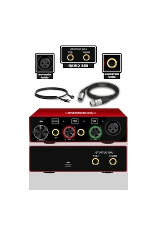 Mikrofon, Stüdyo Ses Kartı, Stand Ve Filtre İle Glx Paket Set