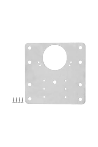 Paslanmaz Çelik Menteşe Tamir Plakası - 9x9 Cm 1
