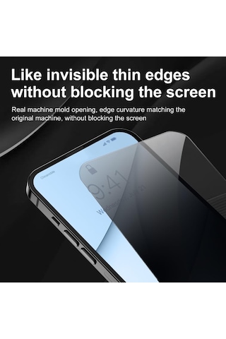 Vivo Y21s - Y32 - Y33s Privacy Hayalet Ekran Koruyucu 2 Adet - 9h Temperli Cam, Yan Görünme Engelleyici, Tam Kaplama
