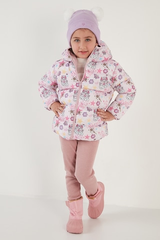 Lela Ekstra Dolgulu Içi Yumuşak Polarlı Kapüşonlu Şişme Kız Çocuk Mont 5763001 Açık Pembe