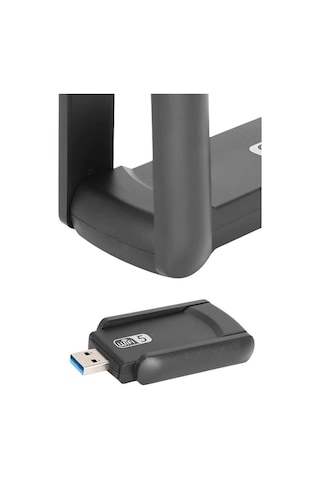 Mey İthalat Mbps Wifi Alıcı Kablosuz Wifi Adaptörü Çift Band Çift Antenli Yeni Nesil