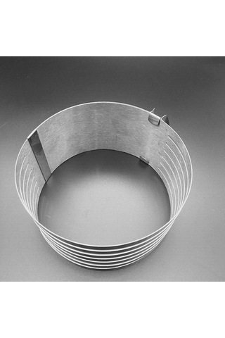 9-12 İnç Kek Kesici Dilimleyici Paslanmaz Çelik Ayarlanabilir Katmanlı Kek Kesici Dilimleyici Mousse Kek Kesici Fırın Kalıbı Pasta Pişirme Aracı Doğum Günü Kek Partisi Tatlı Mutfak Aletleri Bulaşık Diğer