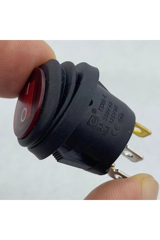 Ic-131w Yuvarlak Işıklı Anahtar Su Geçirmez 3p