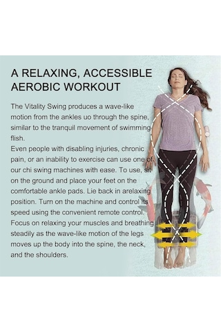 Akıllı Swing Ayak Masajı, Pasif Aerobik Bacak Egzersizleri İçin Tel Kontrollü Chi Swing Makinesi, Canlılık Aerobik Egzersizleri İçin 10 Vites Hızı Ayarlanabilir Leg Shake Master