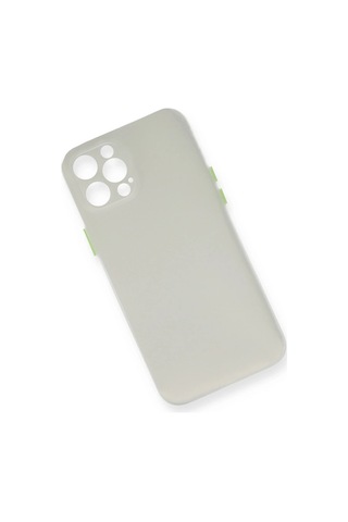 Cosmotex Newface Apple iPhone Uyumlu 12 Pro Max Kılıf Pp Ultra İnce Kapak - Beyaz