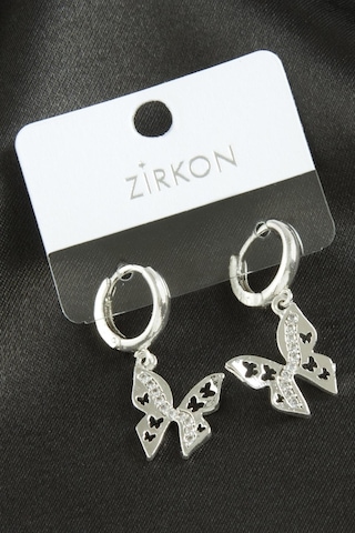 Kelebek Zirkon Taşlı Küpe Gold