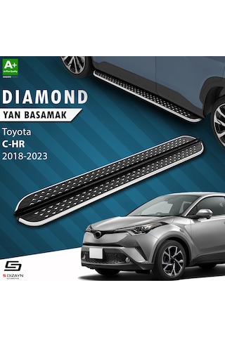 S-dizayn Toyota C-hr Diamond Krom Yan Basamak 173 Cm 2018-2023