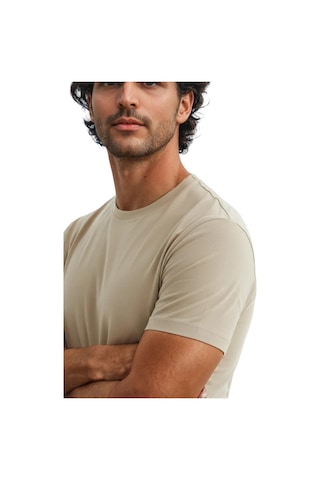 Ar-ma Erkek Bisiklet Yaka Tişört Regular Fit Pamuk Süprem Basic Baskısız Y31344408002 Gri 2XL
