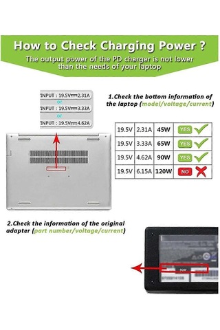Usb C - 7.4mm Dizüstü Bilgisayar Şarj Adaptörü Dişi Tip C - Erkek Dc 7.4 X 5.0mm Namlu Jak Fişi Dönüştürücü