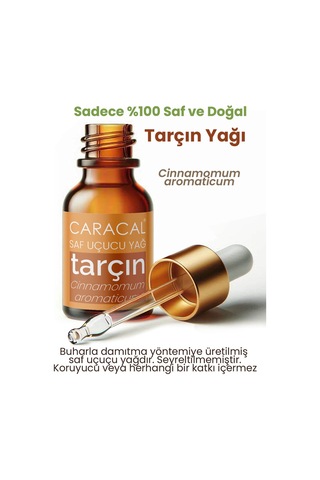 Caracal Doğal Tarçın Uçucu Yağı Saf Tarçın Yağı 10 Ml