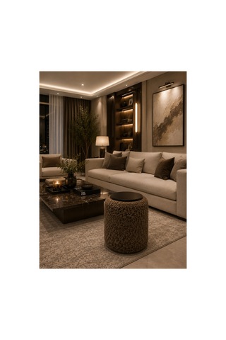 Premium Ahşap Üstlü Yuvarlak Bukle Puf Modern Kahverengi - 878843025 Kahverengi Premium Ahşap Üstlü Yuvarlak Bukle Puf Modern Kahverengi - 878843025 Kahverengi