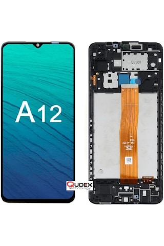 Samsung Galaxy Uyumlu A12 Lcd Ekran Dokunmatik Çıtalı- (SM-A125F)