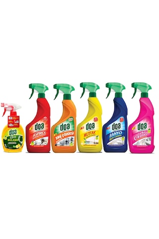 Doa 6 Lı Temizlik Seti Sprey 6'lı Set