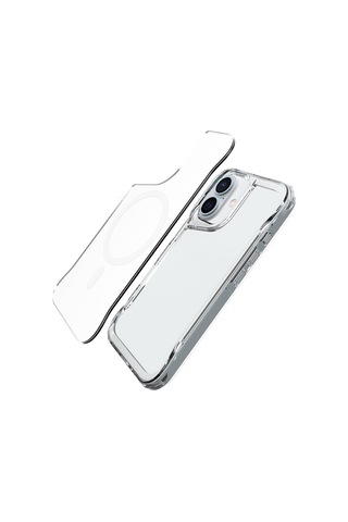 İphone Uyumlu 16 Kılıf Hptk Magsafe Şarj Özellikli T-max Magsafe Kapak-şeffaf Şeffaf