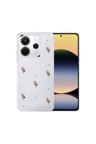 Xiaomi Redmi Note 14 4g Uyumlu Fiyonk Desenli Kapak - Desen 6 Renkli