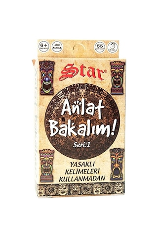 Anlat Bakalım Oyun Kartları Kutu Aile Oyunu Çocuk Oyuncak Zeka Ge