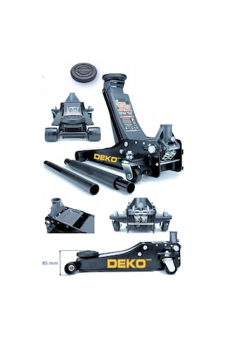 Deko Turkey 3ton Kaldırma Araç Garaj Krikosu 47cm Max Çift Piston