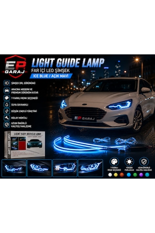 Far İçi Mavi Led Lıght Guıde Lamp Ice Blue Mavi Far İçi Led Seti 0