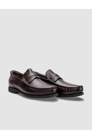 Cabani Hakiki Deri Kahverengi Erkek Loafer-kahve Rengi Kahverengi