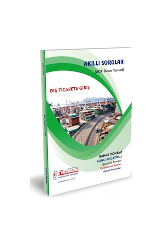İlkumut Yayınları - Dış Ticarete Giriş Konu Anlatımlı - Çözümlü Sorular İlkumut Yayınları - Dış Ticarete Giriş Konu Anlatımlı - Çözümlü Sorular