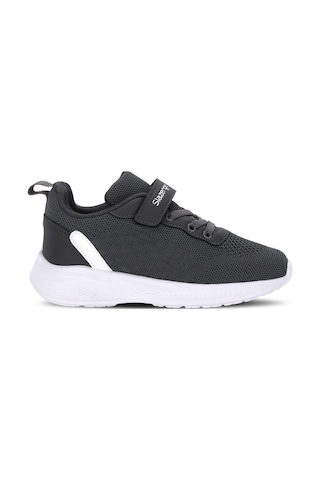Slazenger Funkytown I Unisex Çocuk Cırt Cırtlı Koyu Gri / Beyaz Günlük Spor Ayakkabısı