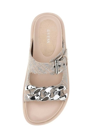 Beige / Silver Kadın Guess Footwear Dress Kadın Sandalet FL6FATFA