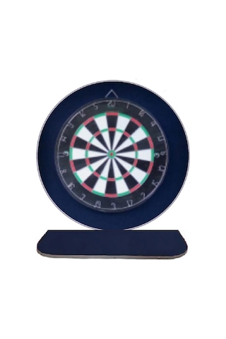 Raf Düzenekli Dart Arkalık Yuvarlak Lacivert 72 CM