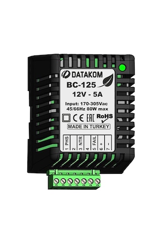 Datakom Bc-125 Akıllı Akü Şarj Cihazı 12 Volt 5 Amper
