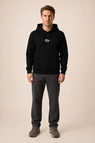 Redline Thenk Yeni Sezon Erkek Regular Fit Kapüşonlu Sweatshirt Siyah