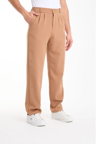 Gugus Erkek Baggy İthal Kumaş Pantolon Bej