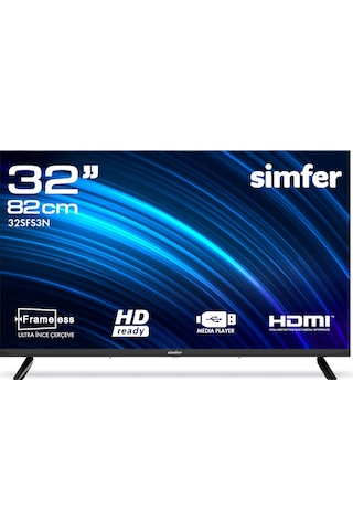 Simfer 32SFS3N 82 Ekran 32" Uydu Alıcılı Led HD Televizyon