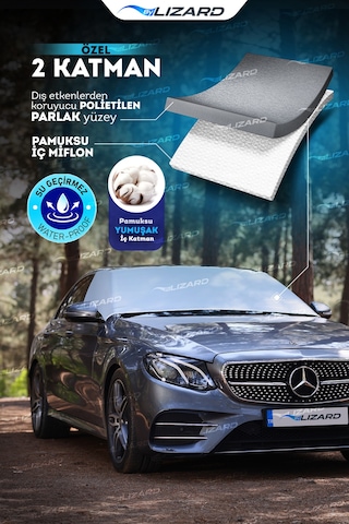 ByLizard Buzlanma Önleyici Kar Örtüsü Su Geçirmez Ön & Yan Cam Araba Brandası