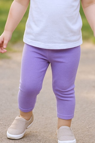 Kız Bebek Tayt Düz Renk Likralı Kumaş Esnek LİLA