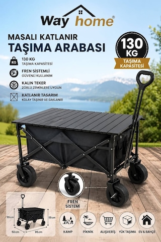 Way Home Sandalye Ve Katlanabilir Taşıma Arabası Masalı Rzn029 Kamp / Plaj / Bahçe / Pazar /evcil Hayvan