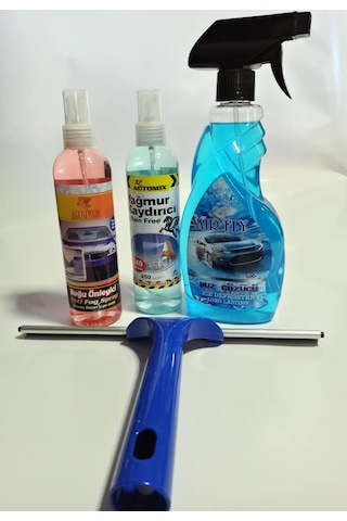 Kışlık Bakım Seti Yağmur Kaydırıcı Buz Çözücü Buğu Önleyici Buz