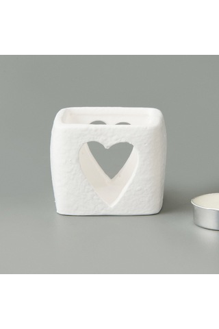 Deco Star Mumluk - Beyaz - 6x6 Cm Renkli