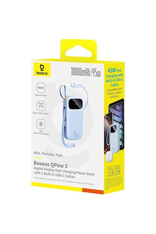 Baseus Enerfill Fc31 10000 Mah 45w Powerbank - Mavi Rrc9bsu0026 Renkli