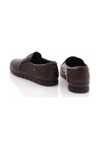 Dgn 2840 Erkek Yanlari Lastikli Comfort Ayakkabi Kahve