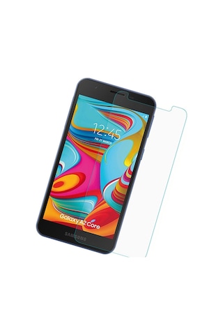 ErkMobile Samsung Uyumlu Galaxy A2 Core Kırılmaz Ekran Koruyucu Temperli Cam