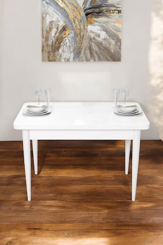 Familieconcept Meva Serisi 70x110 Beyaz Mdf Masa Sabit Mutfak Masası