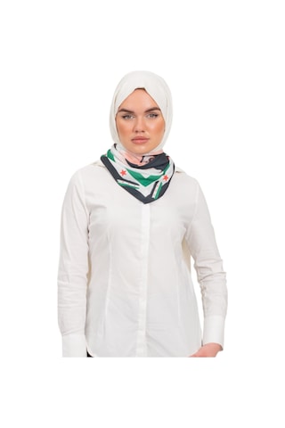 Zaytoon Suriye Bayrak Çerçeveli Suriyenin Şarkıcı Sarut Resmi Baskılı 45 45 Cm S100027 Çok Renkli