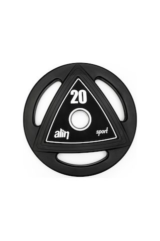 Alin Sport 5 Kg Profesyonel Kauçuk Kaplı Olimpik Plaka / Ağırlık Plakası Flanş