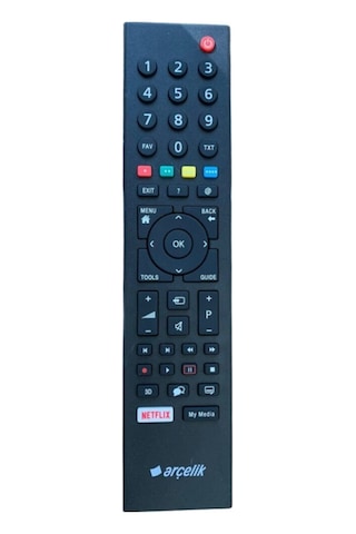 Arçelik Altus Grundig Smart Lcd Led Tv Televizyon Kumandası Netflix Tuşlu Kumanda 7295 Abgn7