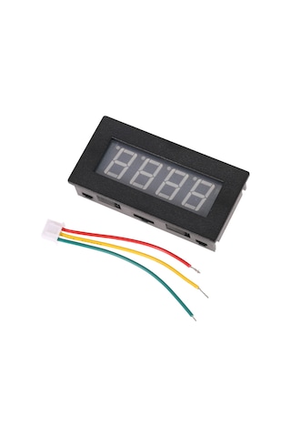 Yüksek Hassasiyet 0.56" 4 Led Dijital Frekans Takometre Araç Motor Hız Ölçer Rpm Ölçüm Test Cihazı 5-9999d/k Dc 8-15v