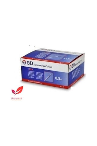 (100'Lu 2 Kutu) 0.5 Ml Bd Micro-Fine Plus İnsülin Enjektörü