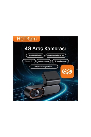 Hotkam 4g Araç İçi Kamera Google Maps Gps Takip 1080p