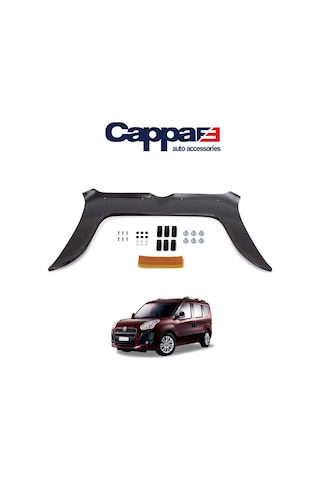 Cappafe Fiat Doblo Ön Kaput Koruma Rüzgarlık 4Mm Abs 2010-2015