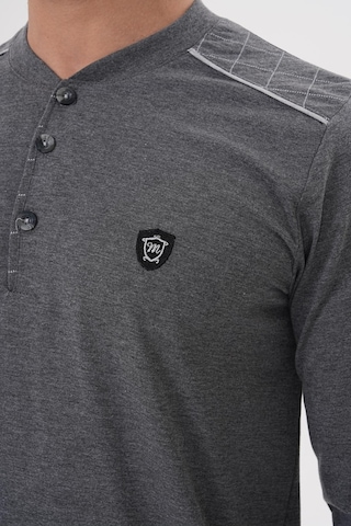 Mecit 2982 Füme Büyük Beden Uzun Kollu Erkek Pijama Takımı Füme